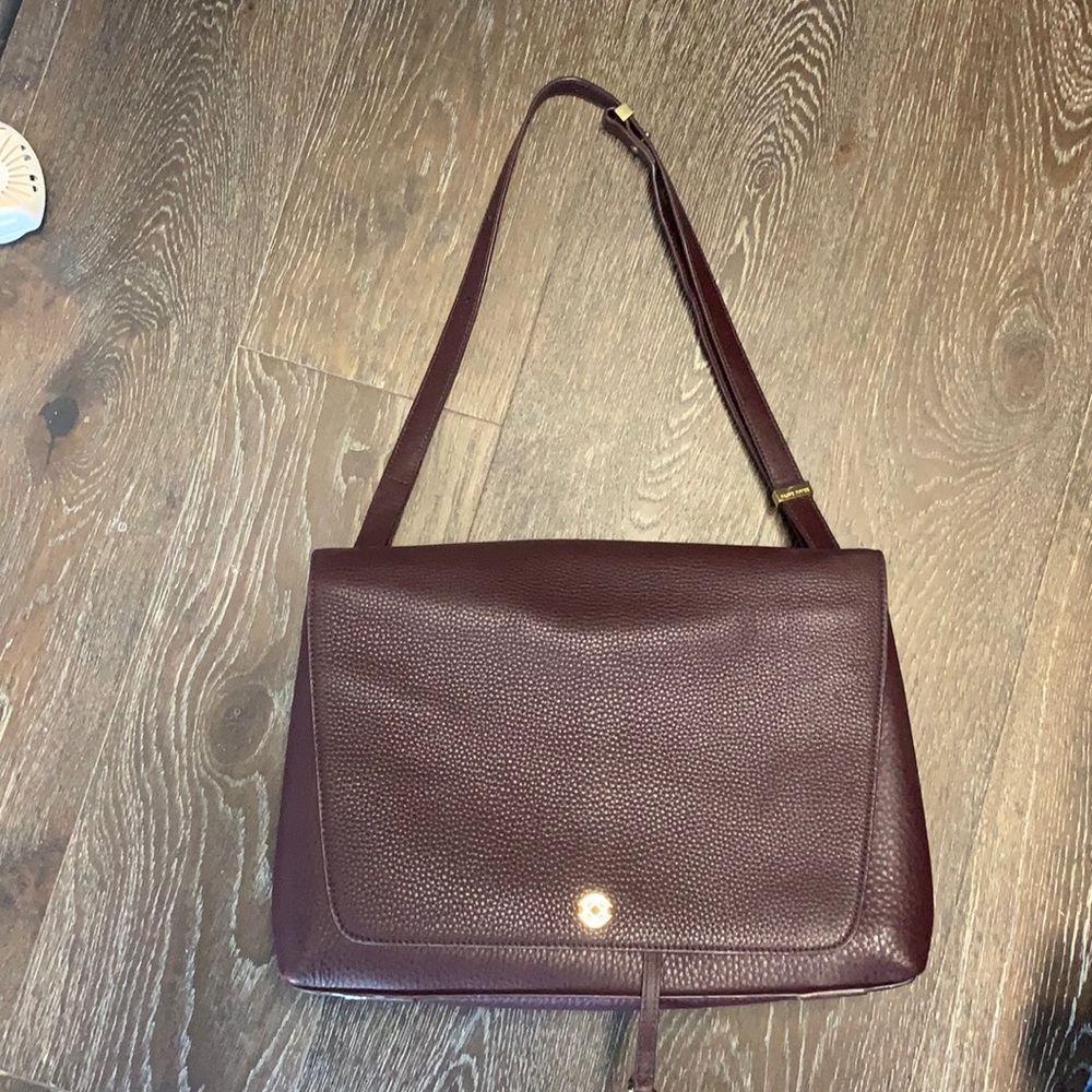 Dagne Dover Simone satchel Oxblood
